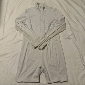 lululemon athletica white long-sleeve onesie